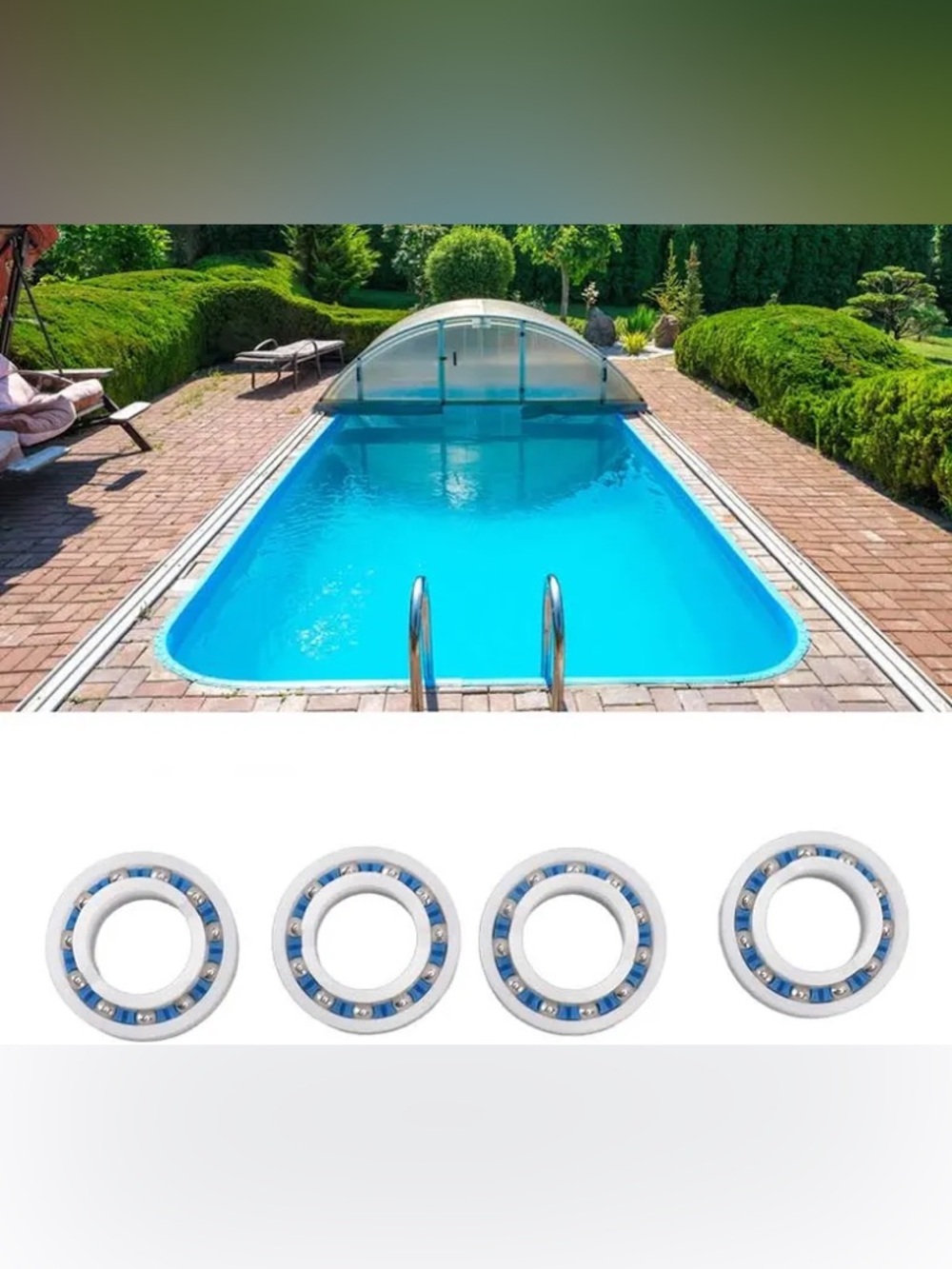 Pool Cleaning Robot Parts Wheel Bearing for Polaris Automatic Pool Cleaner - 8 - Picture 2 of 16